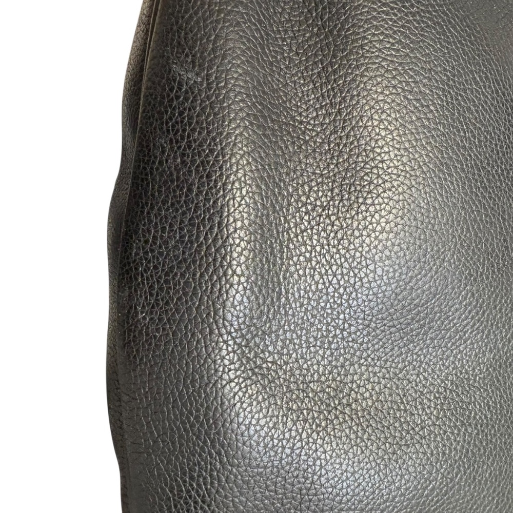 Gucci vintage black pebbled leather messenger bag - Picture 9 of 14